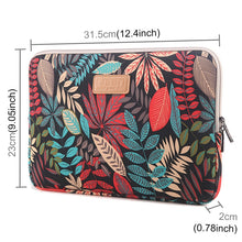 Load image into Gallery viewer, Lisen 12 inch Sleeve Case Colorful Leaves Zipper Briefcase Carrying Bag for iPad, Macbook, Samsung, Lenovo, Sony, DELL Alienware, CHUWI, ASUS, HP, 12 inch and Below Laptops / Tablets, 12 inch