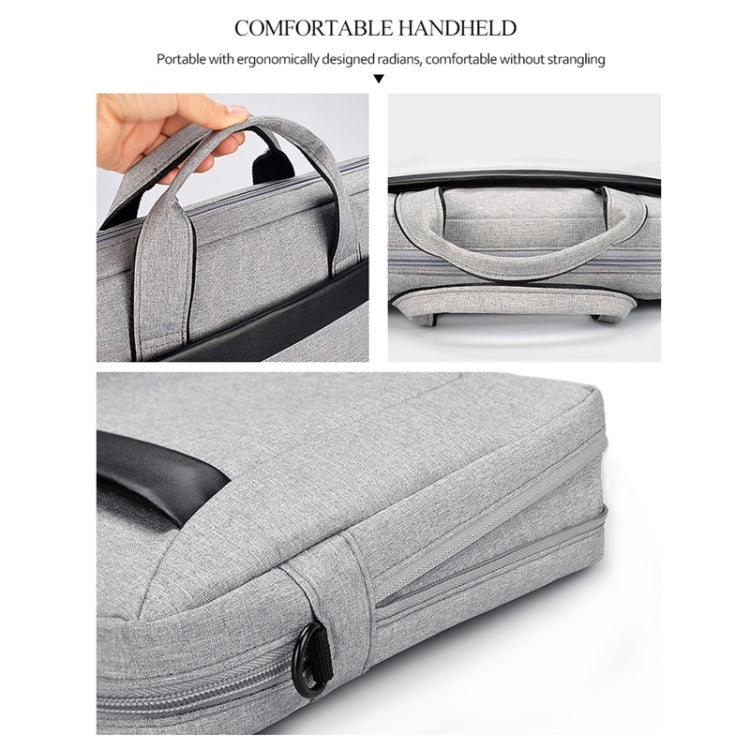DJ06 Oxford Cloth Waterproof Wear-resistant Portable Expandable Laptop Bag for 14.1 inch Laptops, with Detachable Shoulder Strap, 14.1 inch