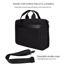 Load image into Gallery viewer, DJ06 Oxford Cloth Waterproof Wear-resistant Portable Expandable Laptop Bag for 15.4 inch Laptops, with Detachable Shoulder Strap, 15.4 inch
