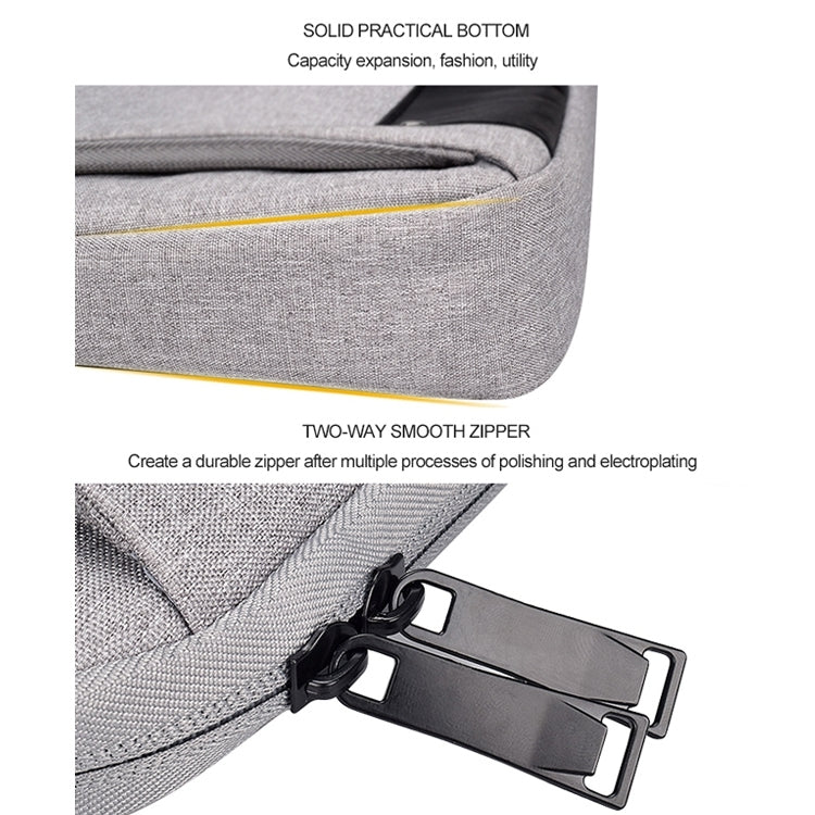 DJ08 Oxford Cloth Waterproof Wear-resistant Laptop Bag for 15.4 inch Laptops, with Concealed Handle & Luggage Tie Rod & Adjustable Shoulder Strap, 15.4 inch