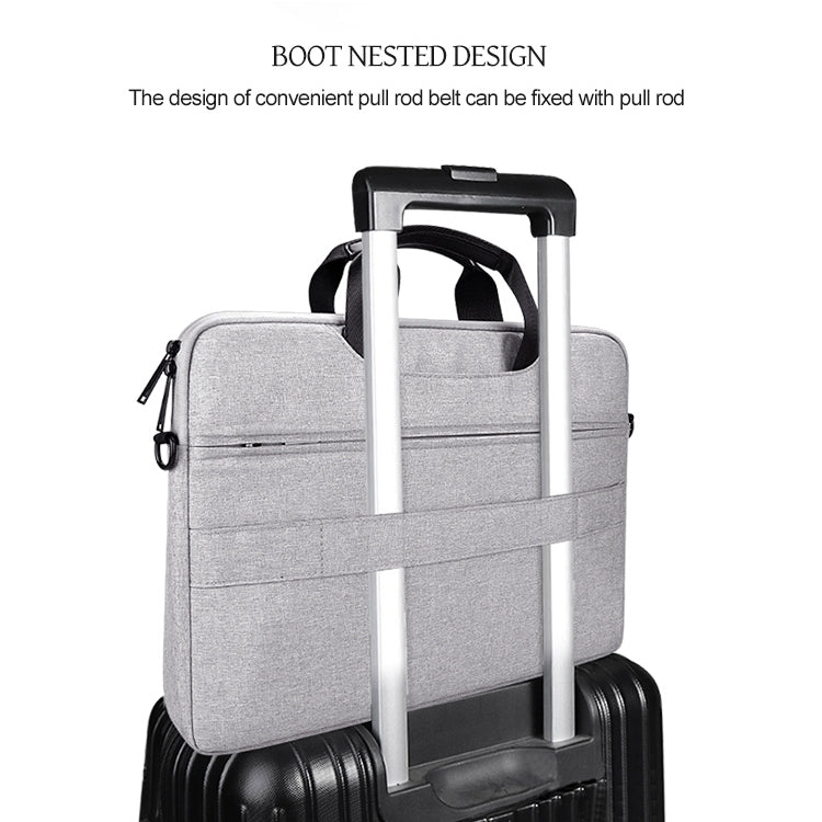 DJ08 Oxford Cloth Waterproof Wear-resistant Laptop Bag for 15.4 inch Laptops, with Concealed Handle & Luggage Tie Rod & Adjustable Shoulder Strap, 15.4 inch