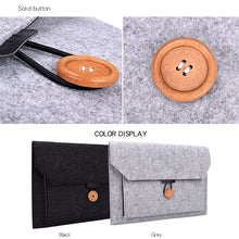 Load image into Gallery viewer, ND06 Multi-purpose Felt Button Laptop Inner Bag for 12.5 inch Laptop, 12.5 inch