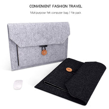 Load image into Gallery viewer, ND06 Multi-purpose Felt Button Laptop Inner Bag for 12.5 inch Laptop, 12.5 inch
