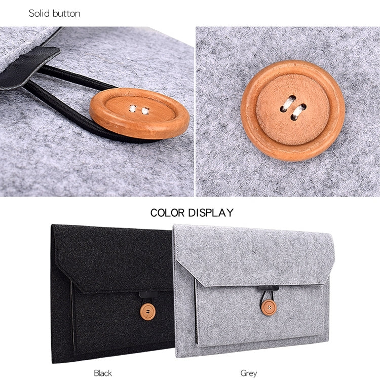 ND06 Multi-purpose Felt Button Laptop Inner Bag for 15.4 inch Laptop, 15.4 inch