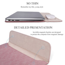 Load image into Gallery viewer, PU01S PU Leather Horizontal Invisible Magnetic Buckle Laptop Inner Bag for 13.3 inch laptops, 13.3 inch