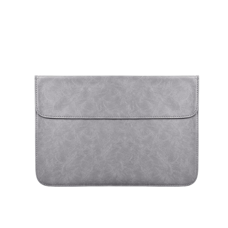 PU01S PU Leather Horizontal Invisible Magnetic Buckle Laptop Inner Bag for 14.1 inch laptops, 14.1 inch