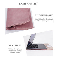 Load image into Gallery viewer, PU01S PU Leather Horizontal Invisible Magnetic Buckle Laptop Inner Bag for 15.4 inch laptops, 15.4 inch