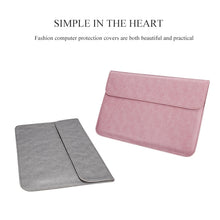 Load image into Gallery viewer, PU01S PU Leather Horizontal Invisible Magnetic Buckle Laptop Inner Bag for 15.4 inch laptops, 15.4 inch