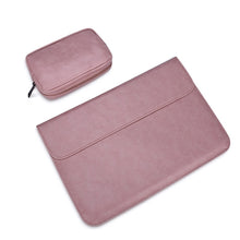 Load image into Gallery viewer, PU01S PU Leather Horizontal Invisible Magnetic Buckle Laptop Inner Bag for 14.1 inch laptops, with Small Bag, 14.1 inch with Small Bag