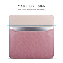 Load image into Gallery viewer, PU01S PU Leather Horizontal Invisible Magnetic Buckle Laptop Inner Bag for 14.1 inch laptops, with Small Bag, 14.1 inch with Small Bag