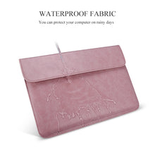 Load image into Gallery viewer, PU01S PU Leather Horizontal Invisible Magnetic Buckle Laptop Inner Bag for 14.1 inch laptops, with Small Bag, 14.1 inch with Small Bag