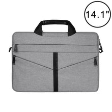 Load image into Gallery viewer, 14.1 inch Breathable Wear-resistant Fashion Business Shoulder Handheld Zipper Laptop Bag with Shoulder Strap, 14.1 inch