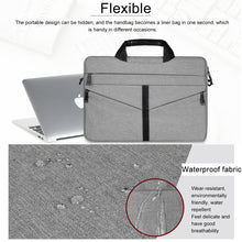 Load image into Gallery viewer, 14.1 inch Breathable Wear-resistant Fashion Business Shoulder Handheld Zipper Laptop Bag with Shoulder Strap, 14.1 inch