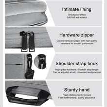 Load image into Gallery viewer, 14.1 inch Breathable Wear-resistant Fashion Business Shoulder Handheld Zipper Laptop Bag with Shoulder Strap, 14.1 inch