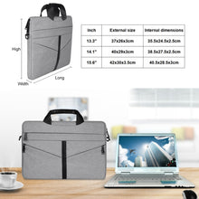 Load image into Gallery viewer, 14.1 inch Breathable Wear-resistant Fashion Business Shoulder Handheld Zipper Laptop Bag with Shoulder Strap, 14.1 inch