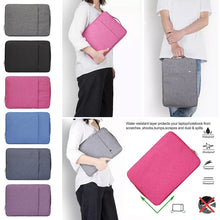 Load image into Gallery viewer, 15.4 inch Universal Fashion Soft Laptop Denim Bags Portable Zipper Notebook Laptop Case Pouch for MacBook Air / Pro, Lenovo and other Laptops, Size: 39.2x28.5x2cm, 15.4 inch Purple, 15.4 inch Magenta, 15.4 inch Blue, 15.4 inch Grey, 15.4 inch Dark Blue...