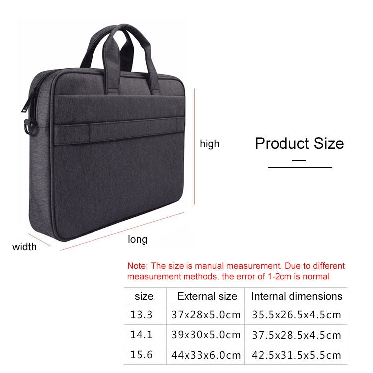 DJ03 Waterproof Anti-scratch Anti-theft One-shoulder Handbag for 15.6 inch Laptops, with Suitcase Belt, DJ03 15.6 inch Black, DJ03 15.6 inch Pink, DJ03 15.6 inch Navy Blue