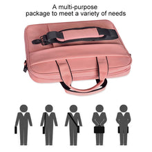 Load image into Gallery viewer, DJ03 Waterproof Anti-scratch Anti-theft One-shoulder Handbag for 15.6 inch Laptops, with Suitcase Belt, DJ03 15.6 inch Black, DJ03 15.6 inch Pink, DJ03 15.6 inch Navy Blue