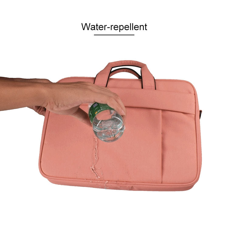 DJ03 Waterproof Anti-scratch Anti-theft One-shoulder Handbag for 15.6 inch Laptops, with Suitcase Belt, DJ03 15.6 inch Black, DJ03 15.6 inch Pink, DJ03 15.6 inch Navy Blue