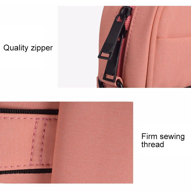 DJ03 Waterproof Anti-scratch Anti-theft One-shoulder Handbag for 15.6 inch Laptops, with Suitcase Belt, DJ03 15.6 inch Black, DJ03 15.6 inch Pink, DJ03 15.6 inch Navy Blue