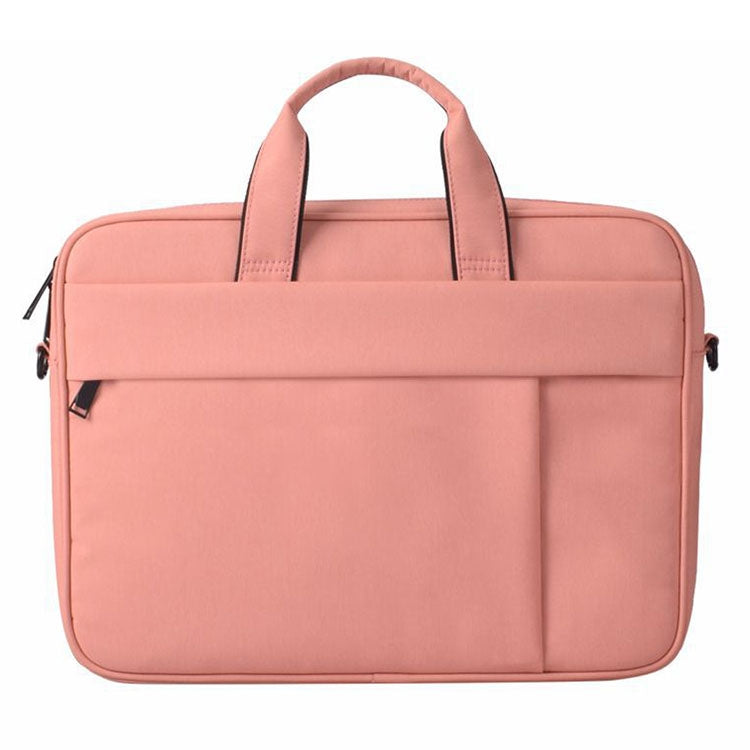 DJ03 Waterproof Anti-scratch Anti-theft One-shoulder Handbag for 15.6 inch Laptops, with Suitcase Belt, DJ03 15.6 inch Black, DJ03 15.6 inch Pink, DJ03 15.6 inch Navy Blue