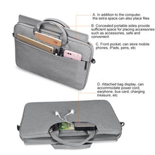 Load image into Gallery viewer, ST01S Waterproof Oxford Cloth Hidden Portable Strap One-shoulder Handbag for 15.6 inch Laptops, ST01S 15.6 inch Black, ST01S 15.6 inch Pink, ST01S 15.6 inch Light Grey, ST01S 15.6 inch Dark Gray, ST01S 15.6 inch Navy Blue
