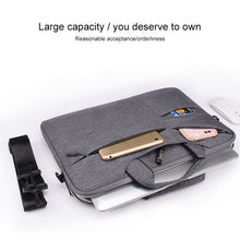 Load image into Gallery viewer, ST02S Waterproof Tear Resistance Hidden Portable Strap One-shoulder Handbag for 13.3 inch Laptops, with Suitcase Belt, ST02S 13.3 inch Black, ST02S 13.3 inch Dark Gray, ST02S 13.3 inch Pink, ST02S 13.3 inch Light Grey, ST02S 13.3 inch Navy Blue