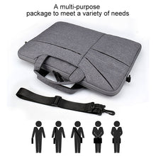 Load image into Gallery viewer, ST02S Waterproof Tear Resistance Hidden Portable Strap One-shoulder Handbag for 14.1 inch Laptops, with Suitcase Belt, ST02S 14.1 inch Black, ST02S 14.1 inch Dark Gray, ST02S 14.1 inch Pink, ST02S 14.1 inch Light Grey, ST02S 14.1 inch Navy Blue