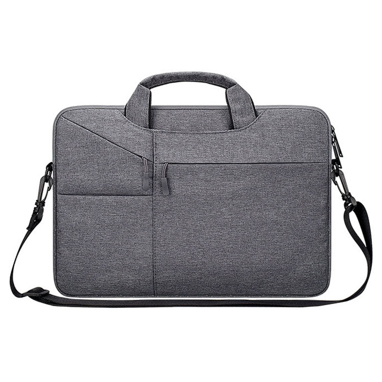 ST02S Waterproof Tear Resistance Hidden Portable Strap One-shoulder Handbag for 14.1 inch Laptops, with Suitcase Belt, ST02S 14.1 inch Black, ST02S 14.1 inch Dark Gray, ST02S 14.1 inch Pink, ST02S 14.1 inch Light Grey, ST02S 14.1 inch Navy Blue