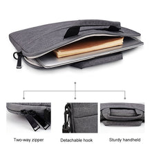 Load image into Gallery viewer, ST02S Waterproof Tear Resistance Hidden Portable Strap One-shoulder Handbag for 15.6 inch Laptops, with Suitcase Belt, ST02S 15.6 inch Black, ST02S 15.6 inch Dark Gray, ST02S 15.6 inch Pink, ST02S 15.6 inch Light Grey, ST02S 15.6 inch Navy Blue