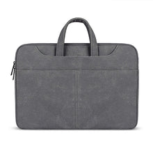 Load image into Gallery viewer, ST06S Waterproof PU Leather Zipper Hidden Portable Strap One-shoulder Handbag for 13.3 inch Laptops, with Magic Stick &amp; Suitcase Belt, ST06S 13.3 inch Dark Gray, ST06S 13.3 inch Pink, ST06S 13.3 inch Light Grey