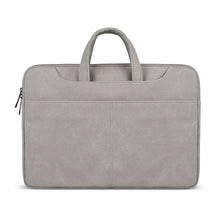 Load image into Gallery viewer, ST06S Waterproof PU Leather Zipper Hidden Portable Strap One-shoulder Handbag for 15.6 inch Laptops, with Magic Stick &amp; Suitcase Belt, ST06S 15.6 inch Dark Gray, ST06S 15.6 inch Pink, ST06S 15.6 inch Light Grey