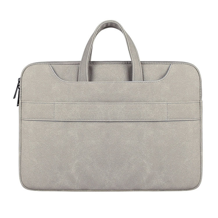 ST06S Waterproof PU Leather Zipper Hidden Portable Strap One-shoulder Handbag for 15.6 inch Laptops, with Magic Stick & Suitcase Belt, ST06S 15.6 inch Dark Gray, ST06S 15.6 inch Pink, ST06S 15.6 inch Light Grey