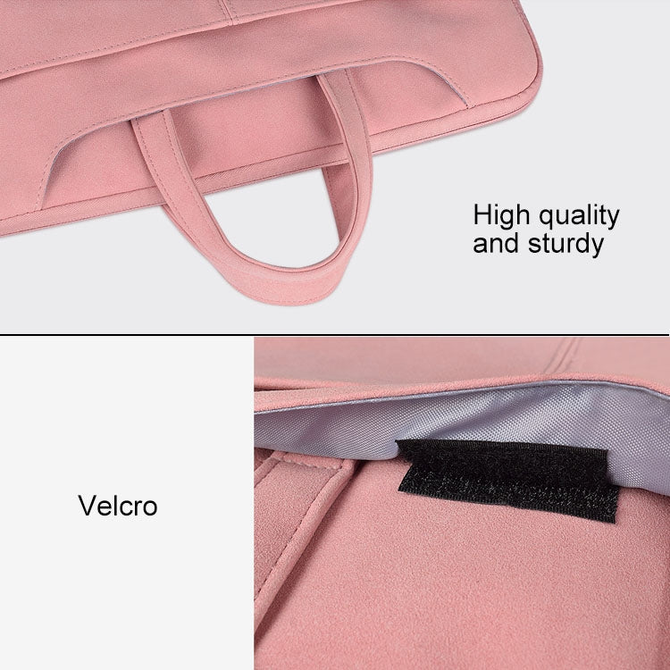 ST06S Waterproof PU Leather Zipper Hidden Portable Strap One-shoulder Handbag for 15.6 inch Laptops, with Magic Stick & Suitcase Belt, ST06S 15.6 inch Dark Gray, ST06S 15.6 inch Pink, ST06S 15.6 inch Light Grey