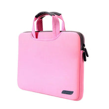 Load image into Gallery viewer, 12 inch Portable Air Permeable Handheld Sleeve Bag for MacBook, Lenovo and other Laptops, Size:32x21x2cm, 12 inch Magenta, 12 inch Blue, 12 inch Grey, 12 inch Green, 12 inch Pink, 12 inch Black