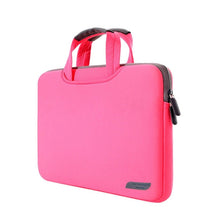 Load image into Gallery viewer, 12 inch Portable Air Permeable Handheld Sleeve Bag for MacBook, Lenovo and other Laptops, Size:32x21x2cm, 12 inch Magenta, 12 inch Blue, 12 inch Grey, 12 inch Green, 12 inch Pink, 12 inch Black