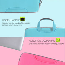 Load image into Gallery viewer, 12 inch Portable Air Permeable Handheld Sleeve Bag for MacBook, Lenovo and other Laptops, Size:32x21x2cm, 12 inch Magenta, 12 inch Blue, 12 inch Grey, 12 inch Green, 12 inch Pink, 12 inch Black