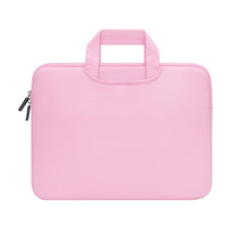 Load image into Gallery viewer, 13.3 inch Portable Air Permeable Handheld Sleeve Bag for MacBook Air / Pro, Lenovo and other Laptops, Size: 34x25.5x2.5cm, 13.3 inch Magenta, 13.3 inch Blue, 13.3 inch Grey, 13.3 inch Green, 13.3 inch Pink, 13.3 inch Black