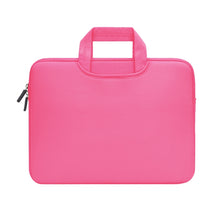 Load image into Gallery viewer, 13.3 inch Portable Air Permeable Handheld Sleeve Bag for MacBook Air / Pro, Lenovo and other Laptops, Size: 34x25.5x2.5cm, 13.3 inch Magenta, 13.3 inch Blue, 13.3 inch Grey, 13.3 inch Green, 13.3 inch Pink, 13.3 inch Black