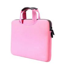 Load image into Gallery viewer, 15.4 inch Portable Air Permeable Handheld Sleeve Bag for MacBook Air / Pro, Lenovo and other Laptops, Size: 38x27.5x3.5cm, 15.4 inch Magenta, 15.4 inch Blue, 15.4 inch Grey, 15.4 inch Green, 15.4 inch Pink, 15.4 inch Black