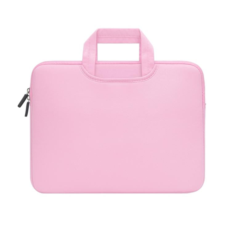 15.4 inch Portable Air Permeable Handheld Sleeve Bag for MacBook Air / Pro, Lenovo and other Laptops, Size: 38x27.5x3.5cm, 15.4 inch Grey, 15.4 inch Green, 15.4 inch Pink, 15.4 inch Black