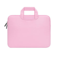 Load image into Gallery viewer, 15.4 inch Portable Air Permeable Handheld Sleeve Bag for MacBook Air / Pro, Lenovo and other Laptops, Size: 38x27.5x3.5cm, 15.4 inch Grey, 15.4 inch Green, 15.4 inch Pink, 15.4 inch Black