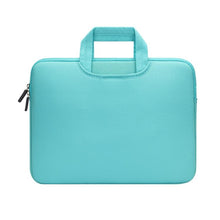 Load image into Gallery viewer, 15.4 inch Portable Air Permeable Handheld Sleeve Bag for MacBook Air / Pro, Lenovo and other Laptops, Size: 38x27.5x3.5cm, 15.4 inch Grey, 15.4 inch Green, 15.4 inch Pink, 15.4 inch Black