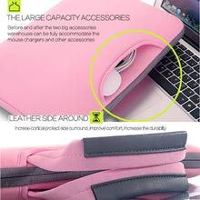 Load image into Gallery viewer, 15.4 inch Portable Air Permeable Handheld Sleeve Bag for MacBook Air / Pro, Lenovo and other Laptops, Size: 38x27.5x3.5cm, 15.4 inch Magenta, 15.4 inch Blue, 15.4 inch Grey, 15.4 inch Green, 15.4 inch Pink, 15.4 inch Black