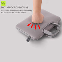 Load image into Gallery viewer, 15.6 inch Portable Air Permeable Handheld Sleeve Bag for Laptops, Size: 41.5x30.0x3.5cm, 15.6 inch Magenta, 15.6 inch Black, 15.6 inch Pink, 15.6 inch Green, 15.6 inch Grey