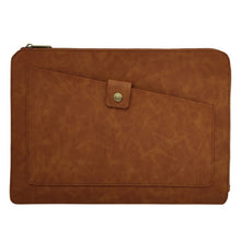 Load image into Gallery viewer, Universal Genuine Leather Business Zipper Laptop Tablet Bag For 15.4 inch and Below, 15.4 inch