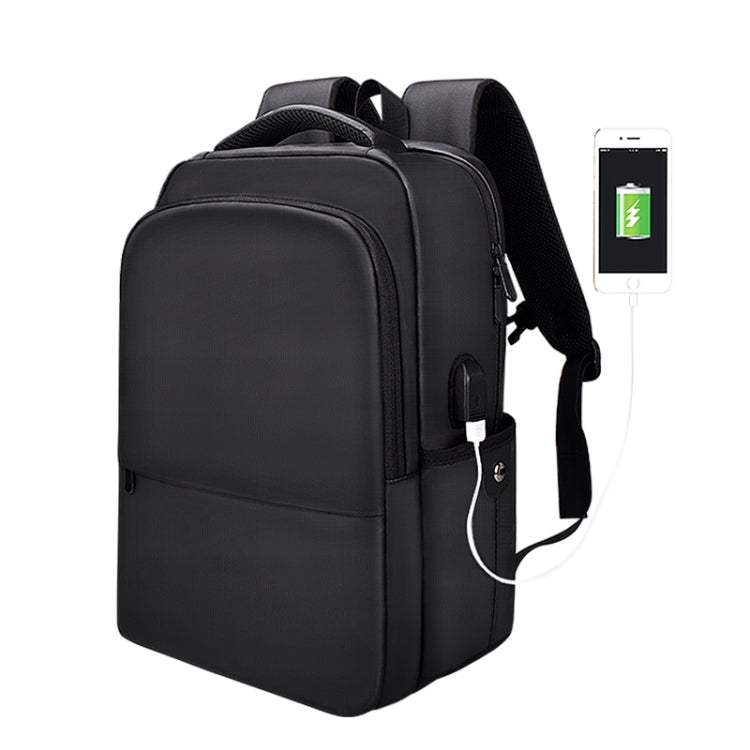 Polyester Laptop Backpack for Below 15 inch Laptops, with USB Interface Trunk Trolley Strap