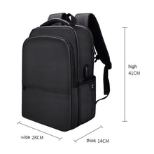 Load image into Gallery viewer, Polyester Laptop Backpack for Below 15 inch Laptops, with USB Interface Trunk Trolley Strap