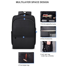 Load image into Gallery viewer, Polyester Laptop Backpack for Below 15 inch Laptops, with USB Interface Trunk Trolley Strap
