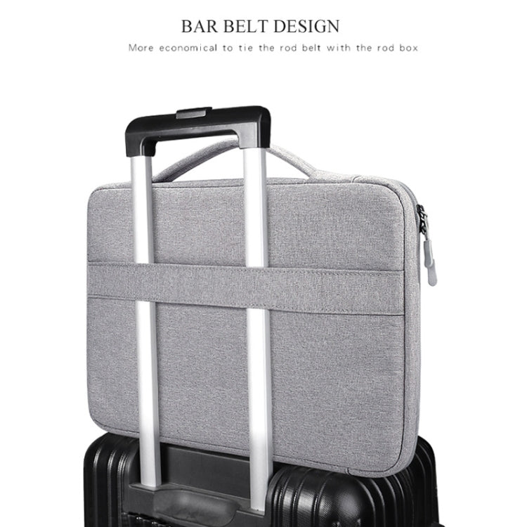 Oxford Cloth Waterproof Laptop Handbag for 14.1 inch Laptops, with Trunk Trolley Strap, 14.1 inch